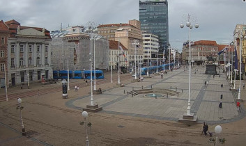 Obraz podglądu z kamery internetowej Zagreb - Bana Jelačić square